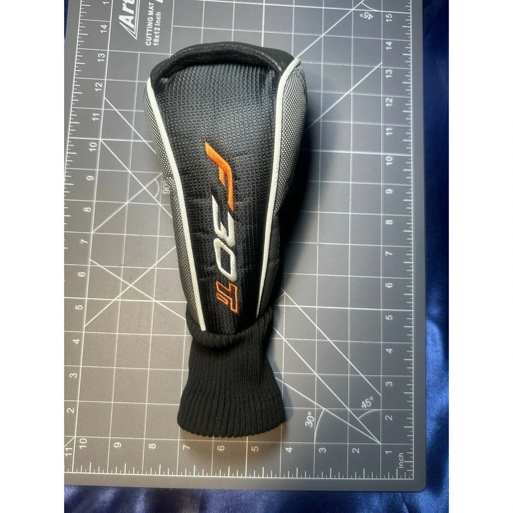 Nickent 3F Fairway Wood Golf Club Headcover Black Gray Orange Long Sock
